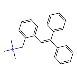[2-(2,2-Diphenylethenyl)phenyl]-N,N,N-trimethylmethanaminium structure