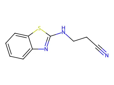 Propanenitrile, 3-(2-benzothiazolylamino)- structure