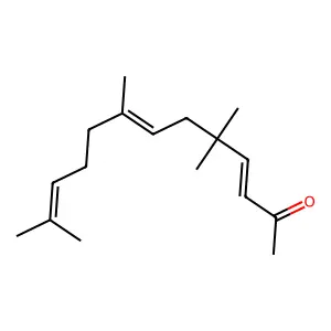 (3E,7Z)-5,5,8,12-tetramethyltrideca-3,7,11-trien-2-one structure