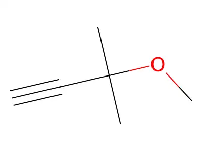 3-Methoxy-3-methylbut-1-yne structure