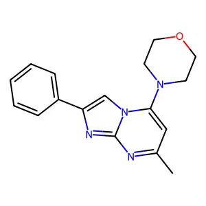 7-Methyl-5-morpholino-2-phenylimidazo[1,2-a]pyrimidine structure
