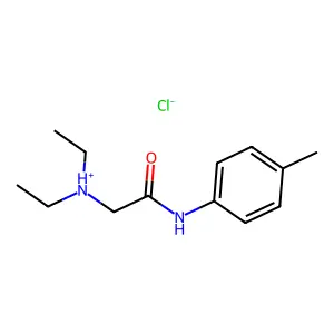 p-Acetotoluidide, 2-(diethylamino)-, hydrochloride structure