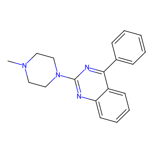 2-(4-Methylpiperazin-1-yl)-4-phenylquinazoline structure