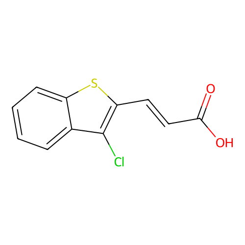 3-(3-Chloro-1-benzothiophen-2-yl)prop-2-enoic acid structure