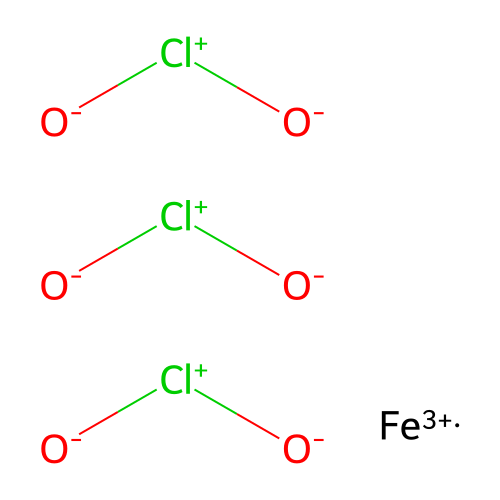 氯酸铁 structure