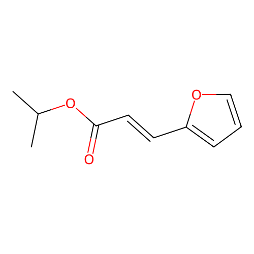 2-Propenoic acid, 3-(2-furanyl)-, 1-methylethyl ester structure