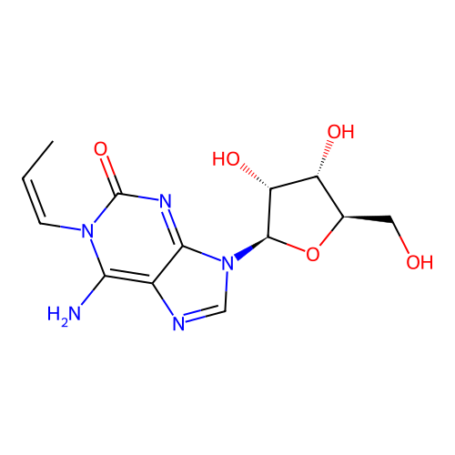 1-Allylisoguanosine structure