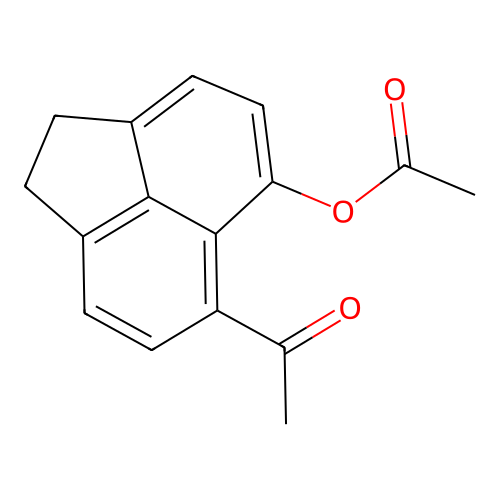 6-Acetyl-1,2-dihydroacenaphthylen-5-yl acetate structure