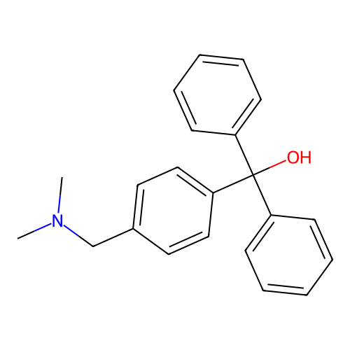{4-[(Dimethylamino)methyl]phenyl}(diphenyl)methanol structure