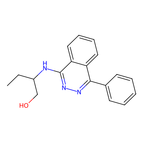 1-Butanol, 2-[(4-phenyl-1-phthalazinyl)amino]- structure