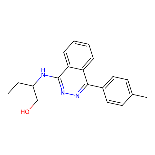 2-{[4-(4-Methylphenyl)phthalazinyl]amino}butan-1-ol structure