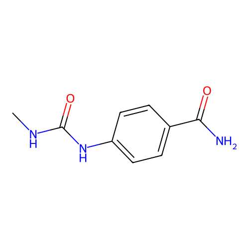 4-(Methylcarbamoylamino)benzamide structure