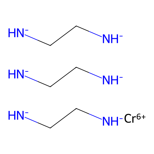 Tris(ethylenediamine)chromium(3+) trichloride structure