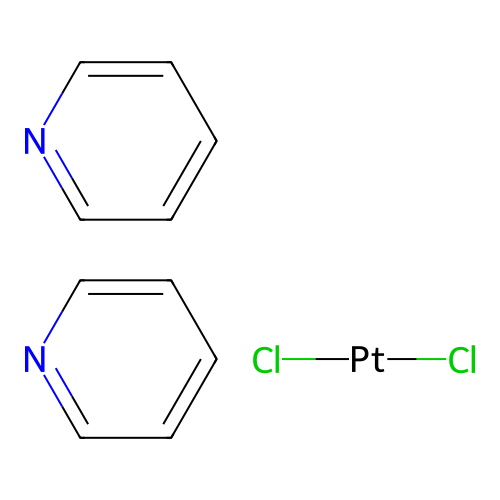 Dichloroplatinum;bis(pyridine) structure