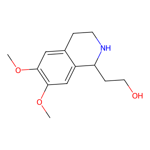 2-(6,7-Dimethoxy-1,2,3,4-tetrahydroisoquinolin-1-yl)ethanol structure