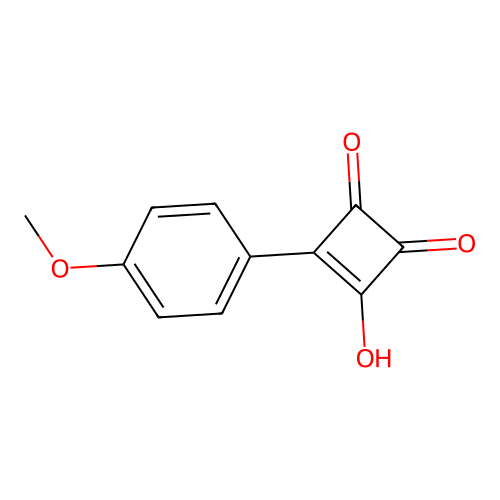 3-Hydroxy-4-(4-methoxyphenyl)-3-cyclobutene-1,2-dione structure