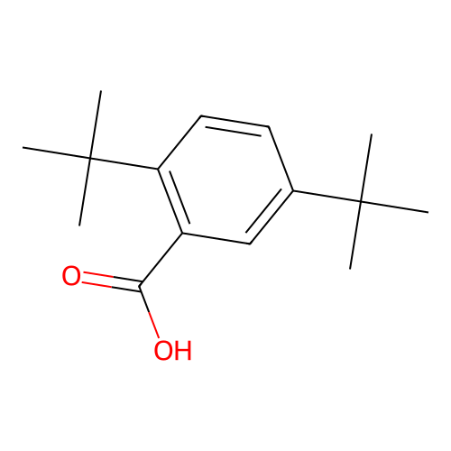 2,5-Di-tert-butylbenzoic acid structure