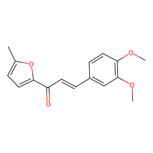 (2E)-3-(3,4-Dimethoxyphenyl)-1-(5-methylfuran-2-yl)prop-2-en-1-one structure