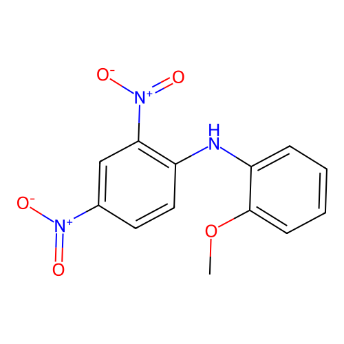 2,4-Dinitro-2'-methoxydiphenylamine structure
