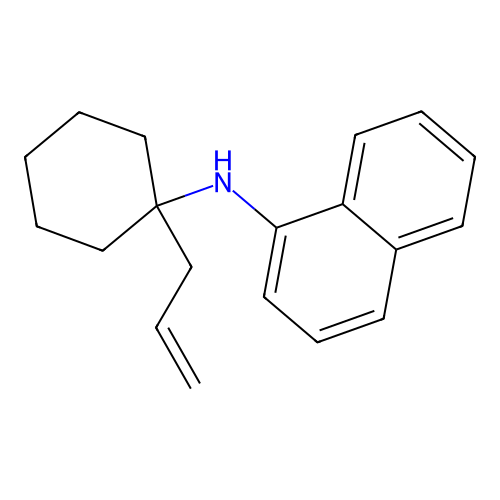 N-[1-(prop-2-en-1-yl)cyclohexyl]naphthalen-1-amine structure
