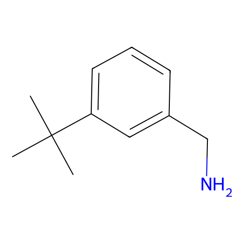(3-(tert-Butyl)phenyl)methanamine structure