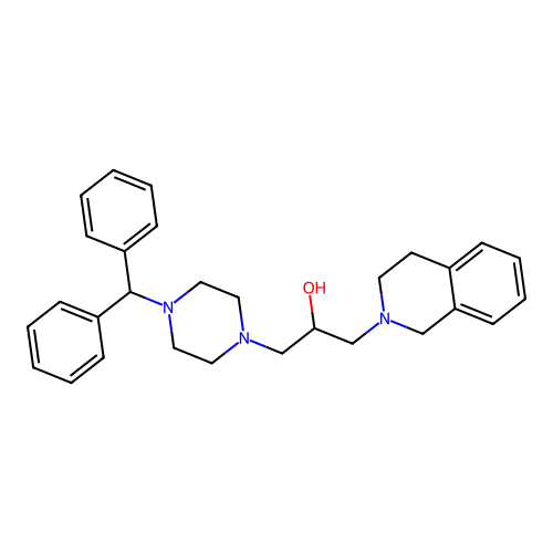 1-(3,4-Dihydroisoquinolin-2(1H)-yl)-3-[4-(diphenylmethyl)piperazin-1-yl]propan-2-ol structure
