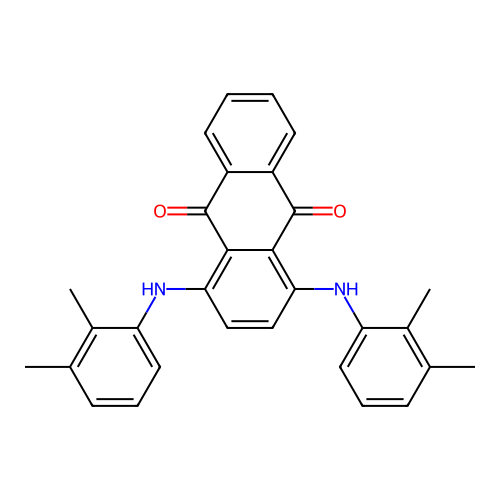 1,4-Bis[(2,3-dimethylphenyl)amino]anthracene-9,10-dione structure