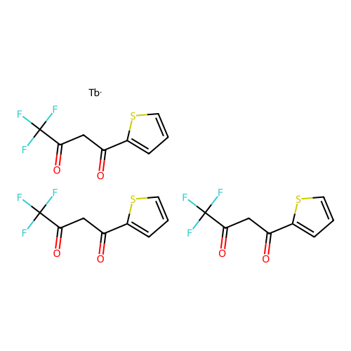 Tris(thenoyltrifluoroacetonato)terbium structure