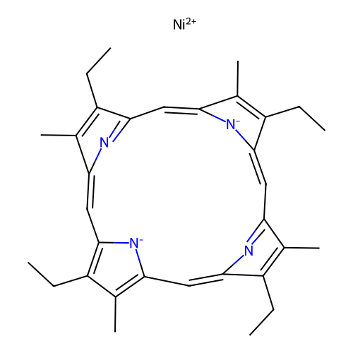 Etioporphyrin I nickel structure