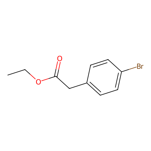 Ethyl 2-(4-bromophenyl)acetate structure
