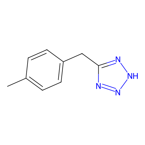5-((4-methylphenyl)methyl)-2H-1,2,3,4-tetrazole structure