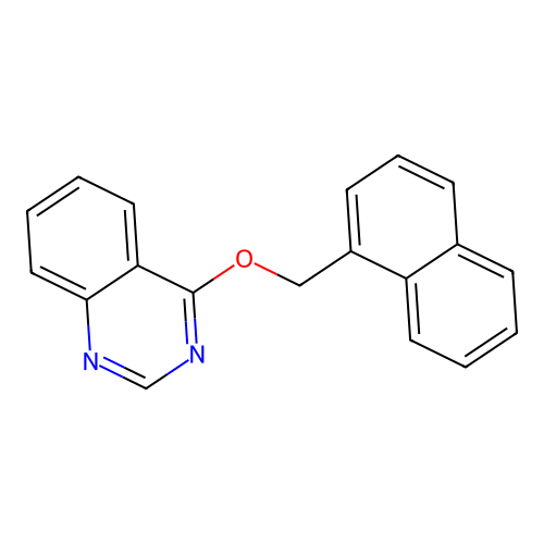 4-(Naphthalen-1-ylmethoxy)quinazoline structure