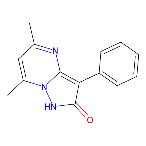 5,7-Dimethyl-3-phenylpyrazolo[1,5-a]pyrimidin-2-ol structure