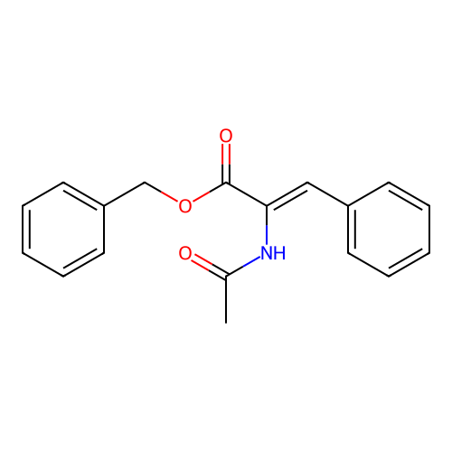 2-Propenoic acid, 2-(acetylamino)-3-phenyl-, phenylmethyl ester, (2Z)- structure