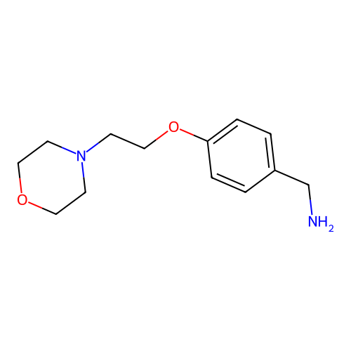 [4-(2-Morpholinoethoxy)phenyl]methylamine structure