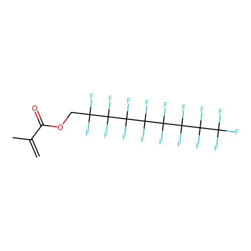 2,2,3,3,4,4,5,5,6,6,7,7,8,8,9,9,9-Heptadecafluorononyl methacrylate structure