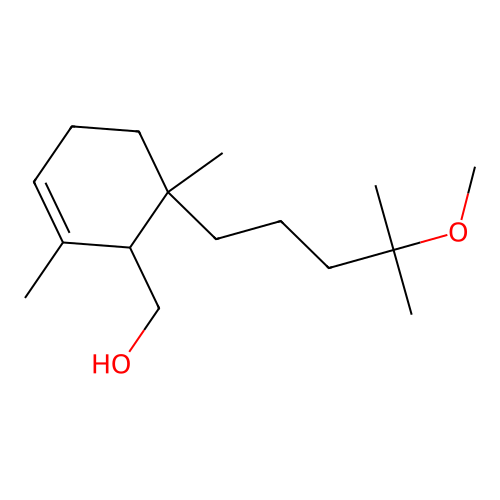 2-Cyclohexene-1-methanol, 6-(4-methoxy-4-methylpentyl)-2,6-dimethyl- structure