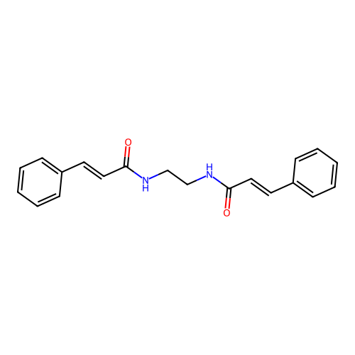 (E)-3-phenyl-N-[2-[[(E)-3-phenylprop-2-enoyl]amino]ethyl]prop-2-enamide structure