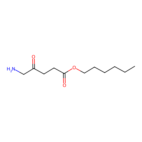 5-Aminolevulinic acid hexyl ester structure