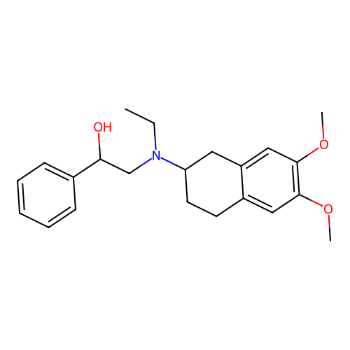 2-[(6,7-Dimethoxy-1,2,3,4-tetrahydronaphthalen-2-yl)-ethylamino]-1-phenylethanol structure