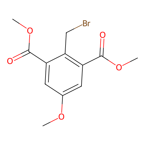 2-Bromomethyl-5-methoxy-isophthalic acid dimethyl ester structure