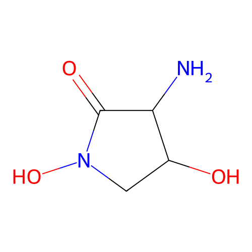 3-Amino-1,4-dihydroxypyrrolidin-2-one structure