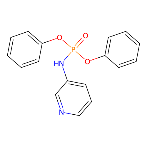 Diphenyl pyridin-3-ylphosphoramidate structure