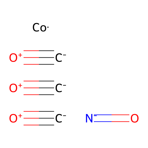 亚硝基三羰合钴 structure