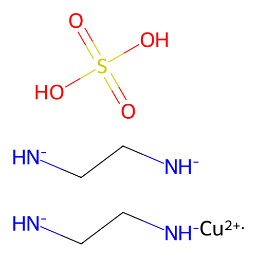 Copper(2+),2-ethanediamine-N,N')-, sulfate (1:1) structure