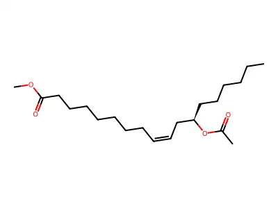 Methyl 12-acetoxyoctadec-9-enoate structure