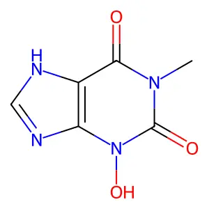 3-Hydroxy-1-methylxanthine structure