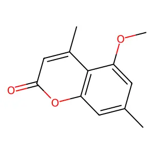 5-Methoxy-4,7-dimethylchromen-2-one structure