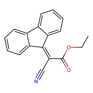 Acetic acid, cyano-9H-fluoren-9-ylidene-, ethyl ester structure