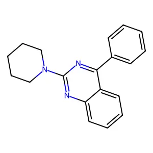 4-Phenyl-2-(piperidin-1-yl)quinazoline structure